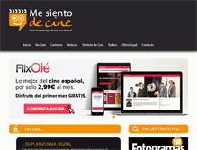 Tablet Screenshot of mesientodecine.com